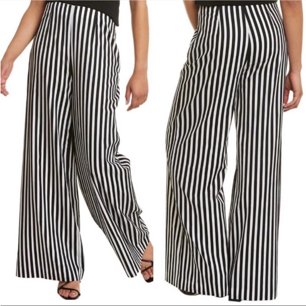 NWT Piazza Sempione Black and White Striped Pant